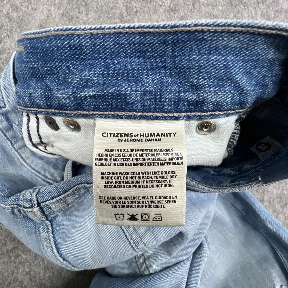 Citizens Of Humanity Emerson Jeans Womens 28 Blue Slim Boyfriend Distressed - Picture 6 of 16